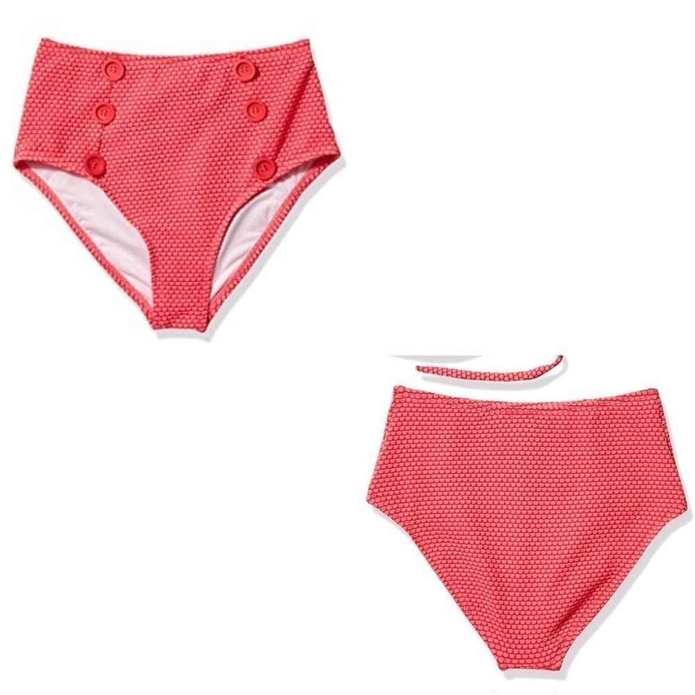 Heart and Harmony high waist hipster swim bottoms